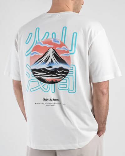 ONLYSONS T shirt con stampa sul retro MOUNTAIN 22033553 Cloud dancer 1 Nuovi Arrivi