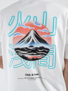 ONLY&SONS T-shirt con stampa sul retro MOUNTAIN 22033553 Cloud dancer (2)