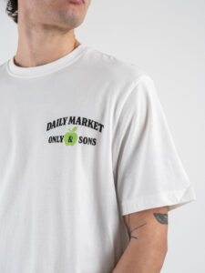 ONLY&SONS T-shirt con stampa sul retro RYLAN 22033414 Cloud Dancer (6)