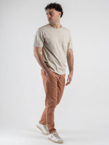 ONLY&SONS T-shirt rigata a taglio vivo con taschino frontale BALE 22025680 Cloud Dancer (4)