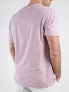 ONLY&SONS T-shirt rigata a taglio vivo con taschino frontale BALE 22025680 Kepse Lilac (1)
