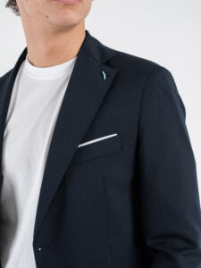 OVER-D Abito con giacca due bottoni + pantalone taglio sartoriale OC1S2S5A05 Blu (4)