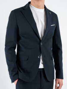 OVER-D Abito con giacca due bottoni + pantalone taglio sartoriale OC1S2S5A05 Blu (6)