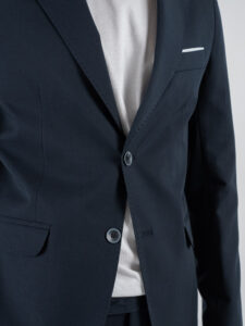 OVER-D Abito con giacca due bottoni + pantalone taglio sartoriale OC1S2S5A05 Blu (7)