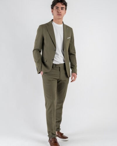 OVER D Abito con giacca due bottoni pantalone taglio sartoriale OC1S2S5A05 Militare 2 Nuovi Arrivi