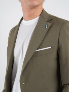 OVER-D Abito con giacca due bottoni + pantalone taglio sartoriale OC1S2S5A05 Militare (5)