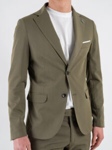 OVER-D Abito con giacca due bottoni + pantalone taglio sartoriale OC1S2S5A05 Militare (7)