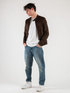 OVER-D Biker in eco-dainetto traforato OE1S2S4J07 Moro 2