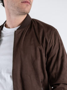 OVER-D Bomber eco-dainetto con elastico sui polsi e sul fondo OC1S2S5J04 Moro (4)