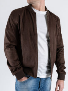 OVER-D Bomber eco-dainetto con elastico sui polsi e sul fondo OC1S2S5J04 Moro (5)