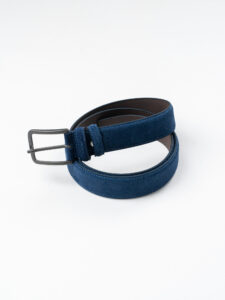OVER-D Cintura basica in ecocamoscio Z15 Blu1