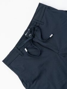 OVER-D Pantalaccio da abito Slim Fit tessuto tecnico con coulisse in vita OC1S2S5P10 Blu (7)
