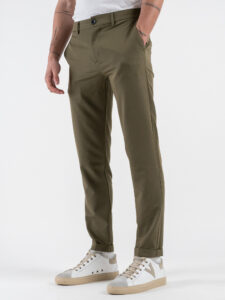 OVER-D Pantalone chino Slim Fit OC1S2S5P11 Militare (2)