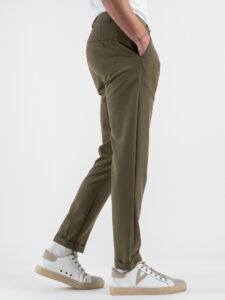 OVER-D Pantalone chino Slim Fit OC1S2S5P11 Militare (4)