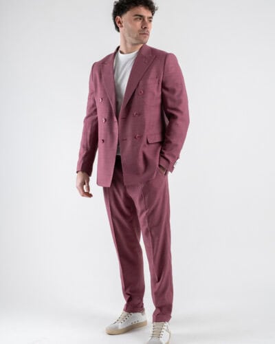 SEINSE Abito leggero con giacca doppiopetto pantalone chinos ABE45 Marsala 2 Nuovi Arrivi