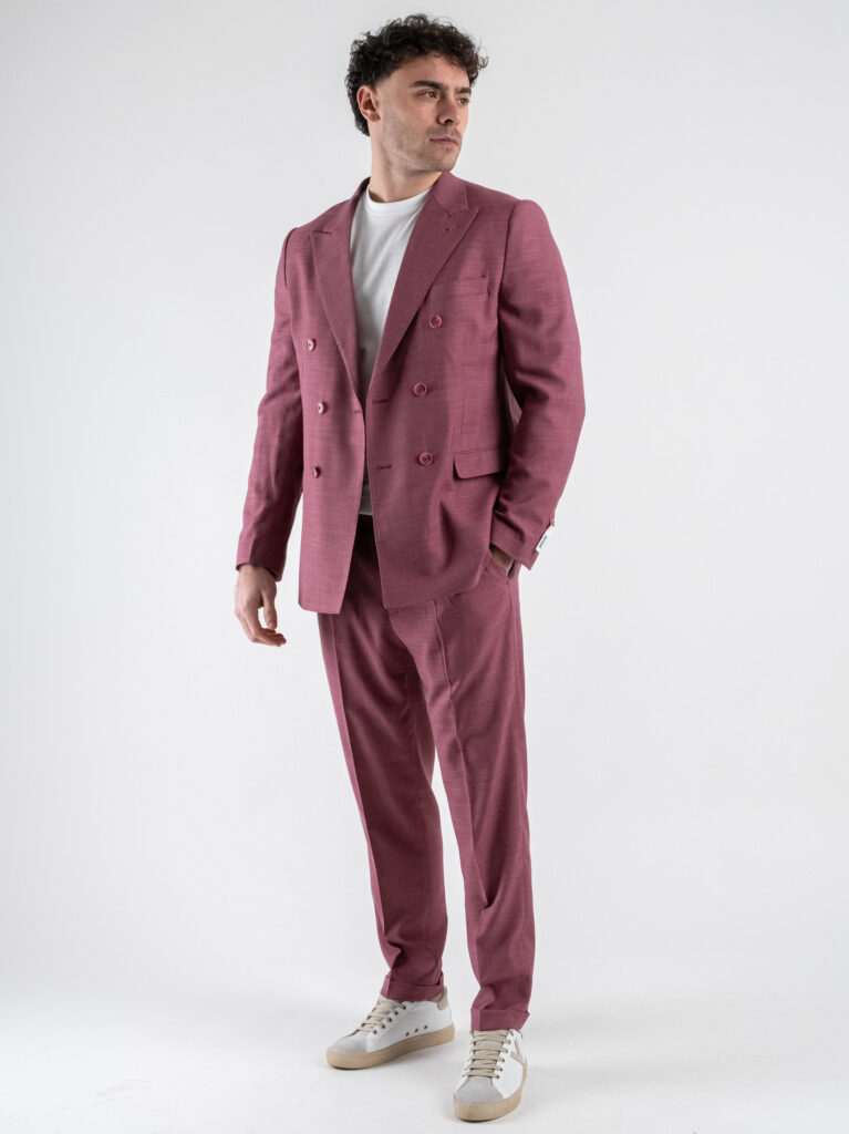 SEINSE Abito leggero con giacca doppiopetto pantalone chinos ABE45 Marsala 2 Abiti