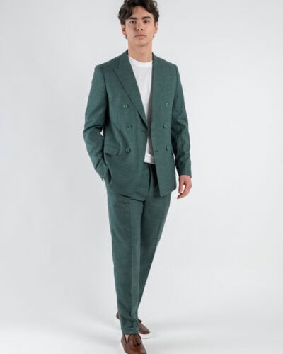 SEINSE Abito leggero con giacca doppiopetto pantalone chinos ABE45 Verde 1 Nuovi Arrivi