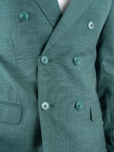 SEINSE Abito leggero con giacca doppiopetto + pantalone chinos ABE45 Verde (5)