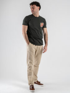 SEINSE Pantalone con coulisse in misto lino PSE1342 Beige (1)