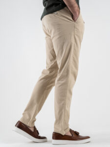 SEINSE Pantalone con coulisse in misto lino PSE1342 Beige (4)
