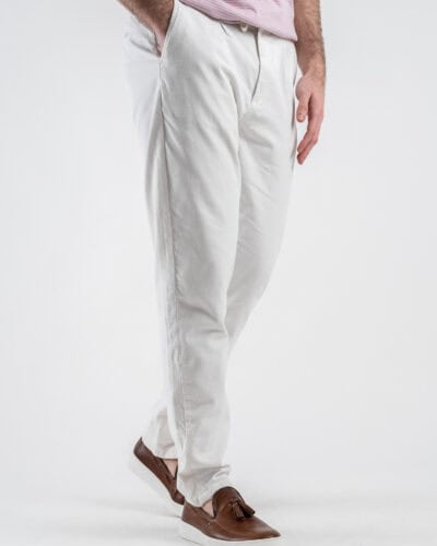 SEINSE Pantalone con coulisse in misto lino PSE1342 Bianco 3 Nuovi Arrivi
