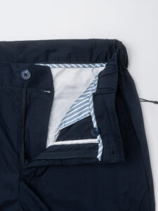SEINSE Pantalone da abito con elastico in vita in tessuto tecnico PSE1401 Blu Navy (3)