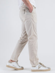 SEINSE Pantalone da abito con elastico in vita in tessuto tecnico PSE1401 Perla (4)