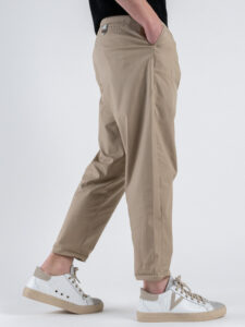 SEINSE Pantalone leggero morbido con pences PSE1349 Beige (4)