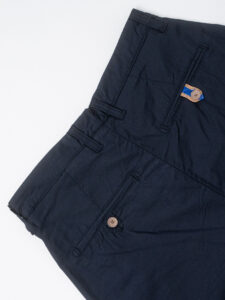 SEINSE Pantalone leggero morbido con pences PSE1349 Blu Navy (2)