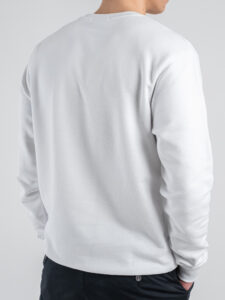 SUPERCULTURE Felpa girocollo in cotone GIN TONIC THERAPY A1137 Bianca (6)