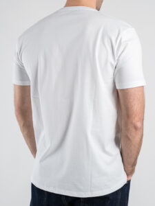 SUPERCULTURE T-shirt in cotone con stampa e ricamo ALL I NEED IS MY GIN TONIC Bianca (1)