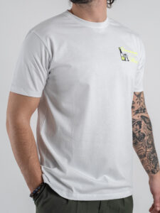 SUPERCULTURE T-shirt in cotone con stampa e ricamo CHAMPAGNE CULTURE Bianca (1)