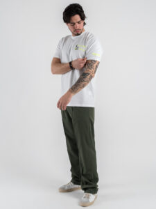 SUPERCULTURE T-shirt in cotone con stampa e ricamo CHAMPAGNE CULTURE Bianca (2)