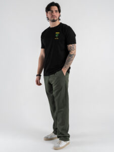 SUPERCULTURE T-shirt in cotone con stampa e ricamo IBIZA ISLA BONITA Nero (1)