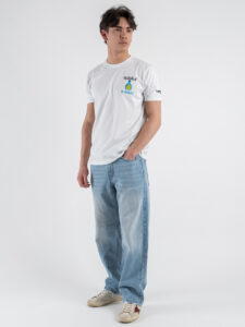 SUPERCULTURE T-shirt in cotone con stampa e ricamo TEQUILA TE QUIERO Bianca (3)