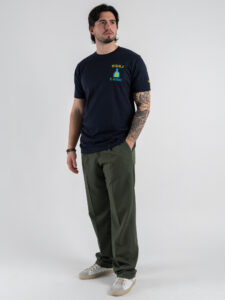 SUPERCULTURE T-shirt in cotone con stampa e ricamo TEQUILA TE QUIERO Blu (2)