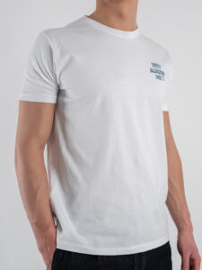 SUPERCULTURE T-shirt in cotone con stampa e ricamo WHY ALWAYS ME Bianca (1)
