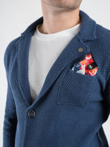 V2 Giacca in maglia in cotone con pochette GUOPE Jeans (4)