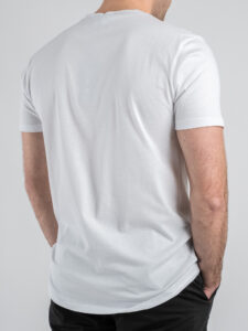 V2 T-shirt basica con stampa orsacchiotto macchina TUBITED7 Bianco (1)