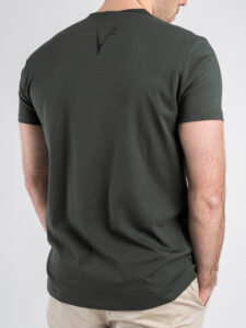 V2 T-shirt basica con taschino fenicotteri TUMIL13 Verde (4)