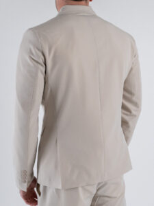 Abito intero leggero in poliviscosa con giacca doppiopetto e pantalone slim fit ASTON VILLA Beige (4)