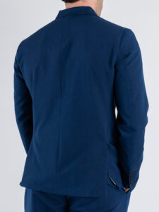 Abito intero leggero in poliviscosa con giacca doppiopetto e pantalone slim fit ASTON VILLA Blu (4)