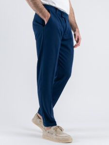 Abito intero leggero in poliviscosa con giacca doppiopetto e pantalone slim fit ASTON VILLA Blu (6)