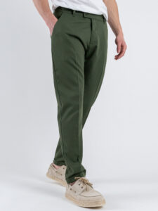Abito intero leggero in poliviscosa con giacca doppiopetto e pantalone slim fit ASTON VILLA Militare (3)