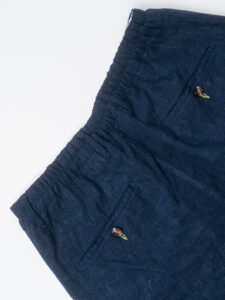 BERNA Abito in misto lino con Giacca 2 bottoni + Pantalaccio 251146 Blu (1)