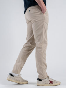 BERNA Pantalone chinos in misto lino 251106 Beige (4)