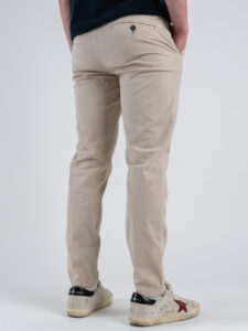 BERNA Pantalone chinos in misto lino 251106 Beige (5)