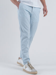 BERNA Pantalone chinos in misto lino 251106 Cielo Pastello (3)