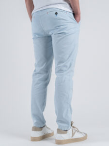 BERNA Pantalone chinos in misto lino 251106 Cielo Pastello (5)