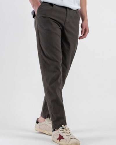 BERNA Pantalone in misto lino morbido con pinces 251108 Caffe 3 Nuovi Arrivi